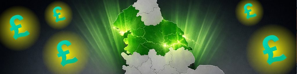 Map of Northern England