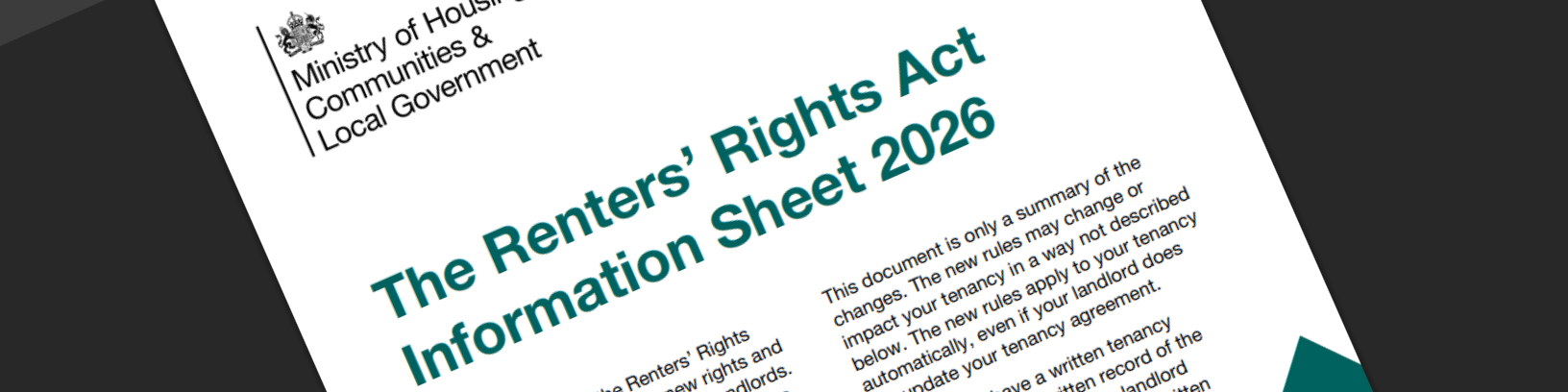 Banner showing snapshot of Renters Rights Letter