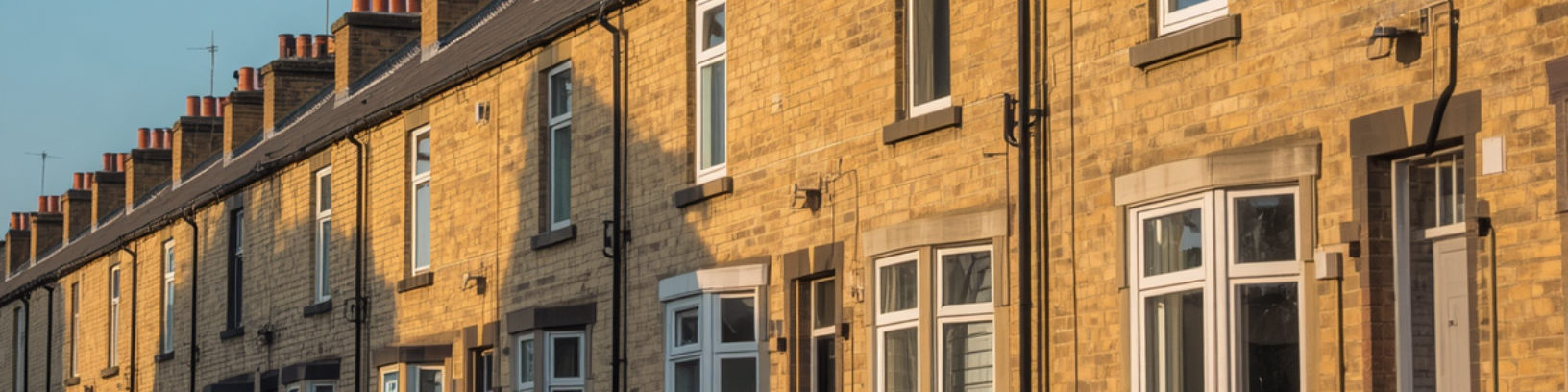 Row of Northern terraced housses