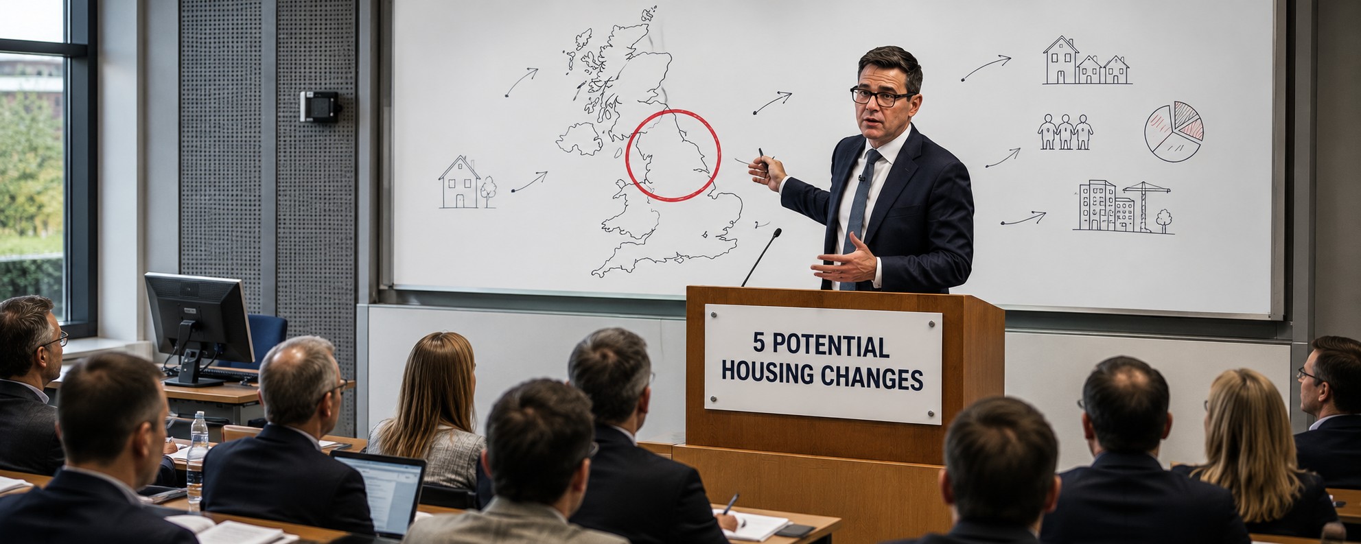 Man giving lecture
