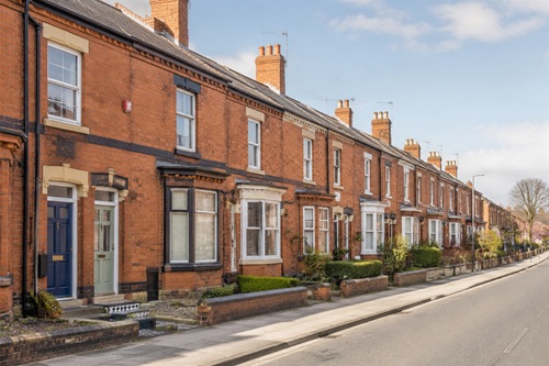 A Northern English terraced street