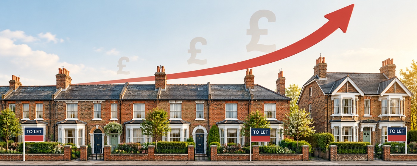 UK property with rising rental prices
